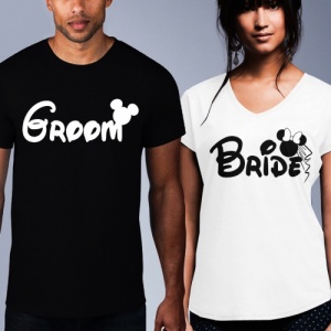 Mickey Bride / Groom T-Shirt Set